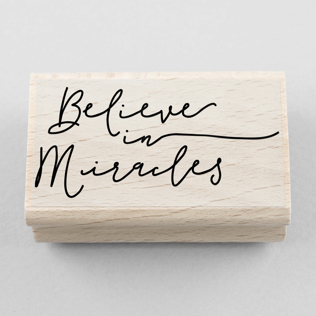 Stempel Believe in Miracles 55 x 25 mm