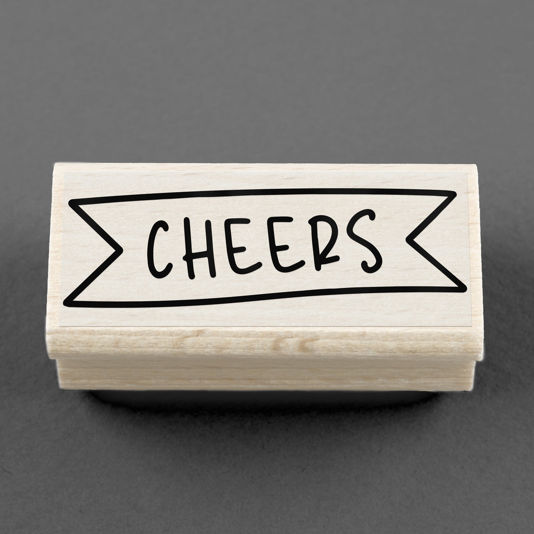 Stempel Cheers Banner 45 x 15 mm