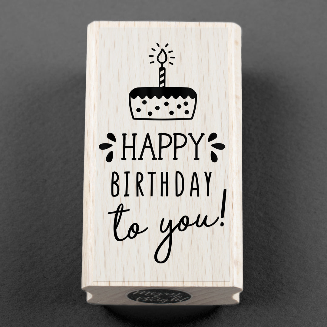Stempel Happy Birthday To You 45 x 80 mm