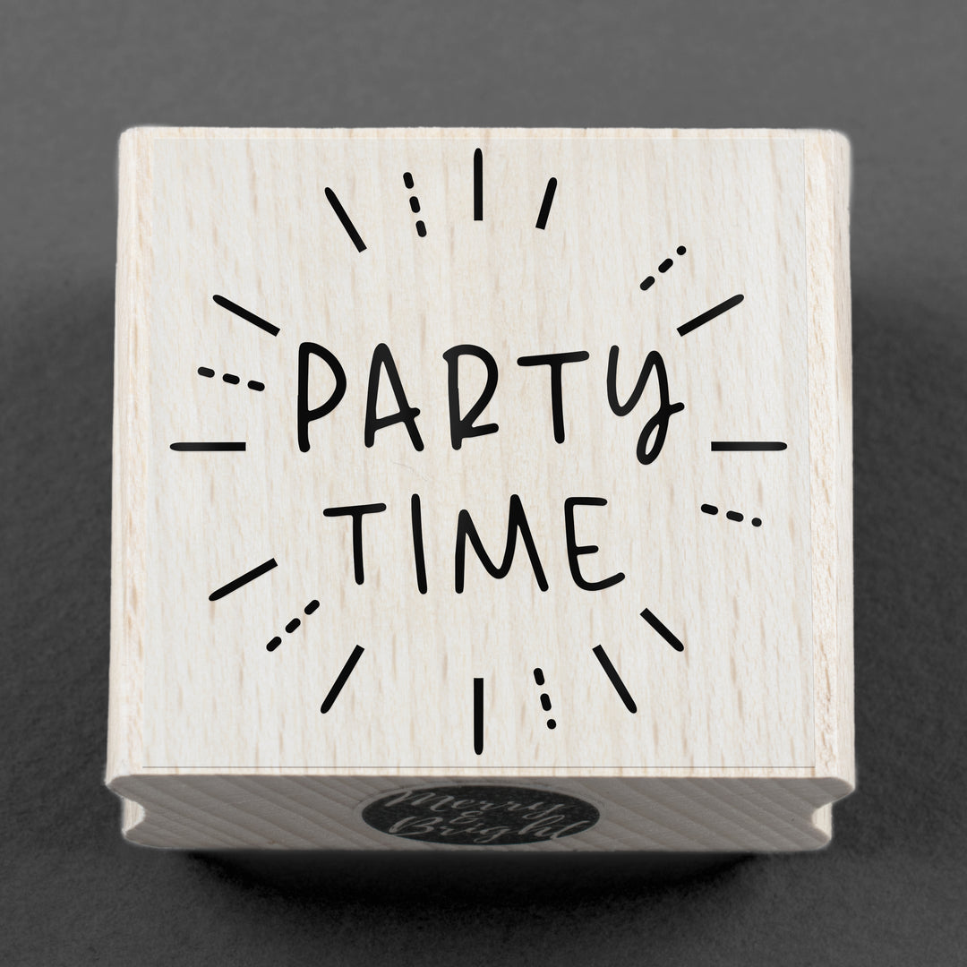 Stempel Party Time 45 x 45 mm