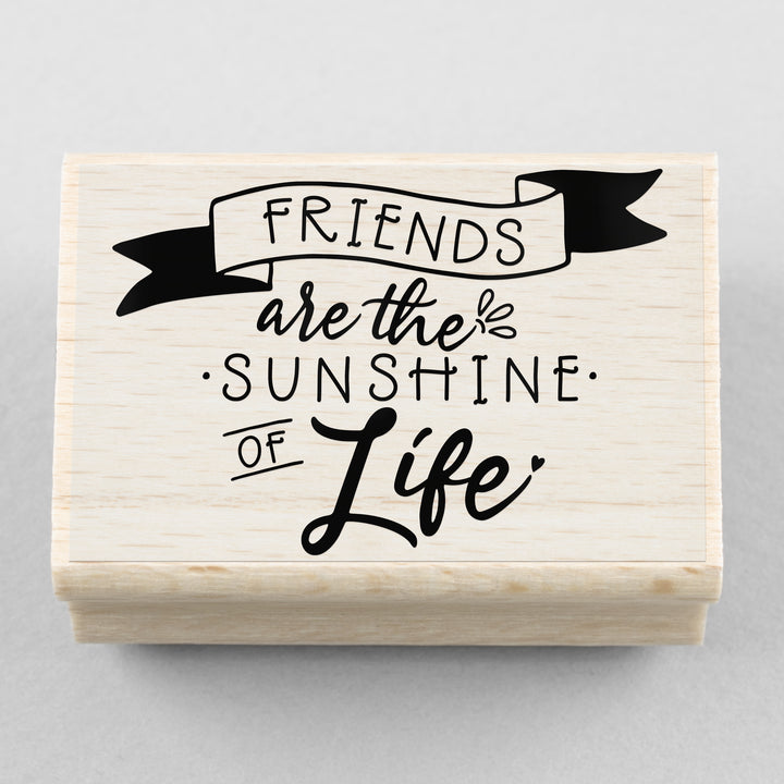 Stempel Friends are the Sunshine of Life 60 x 45 mm