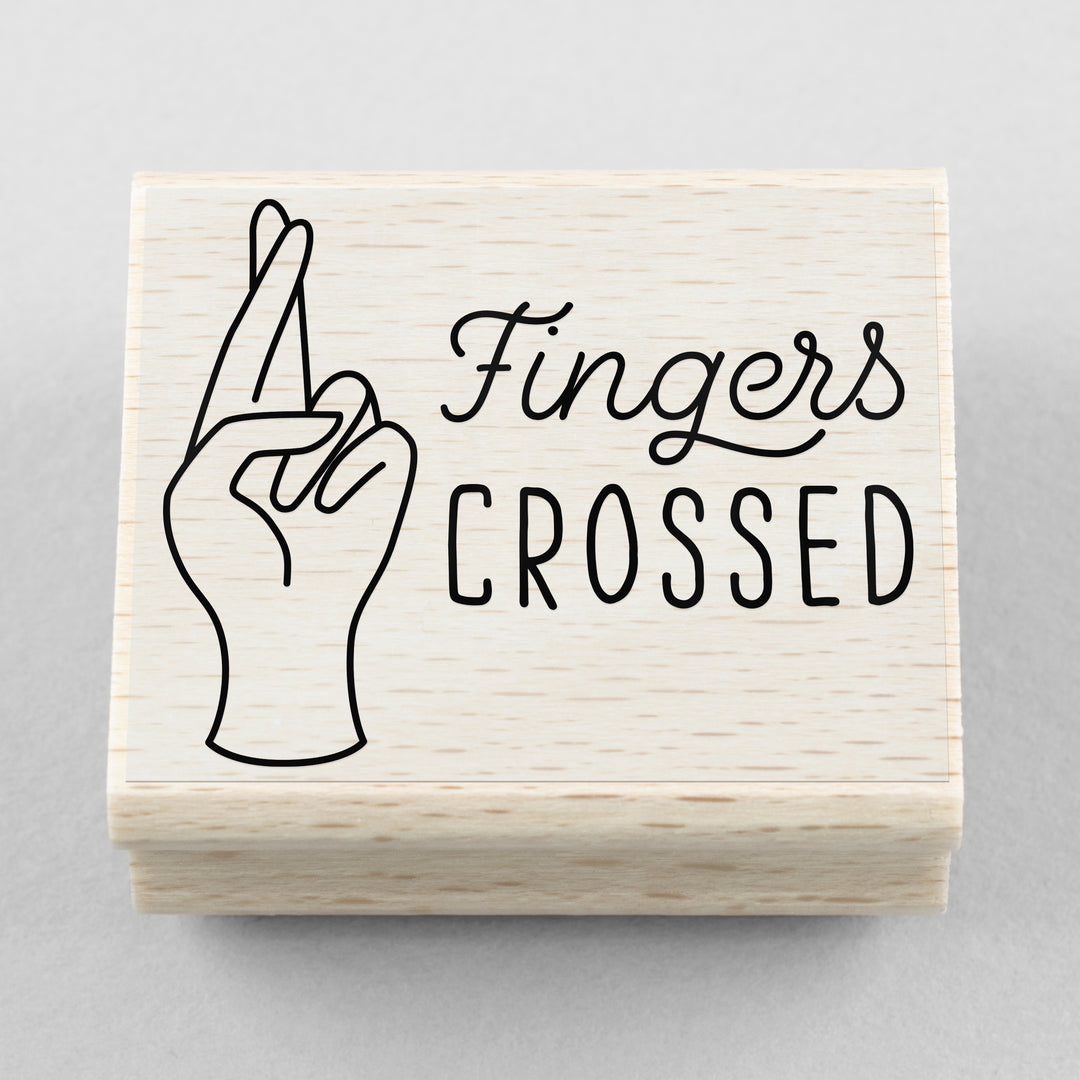 Stempel Fingers Crossed 45 x 35 mm
