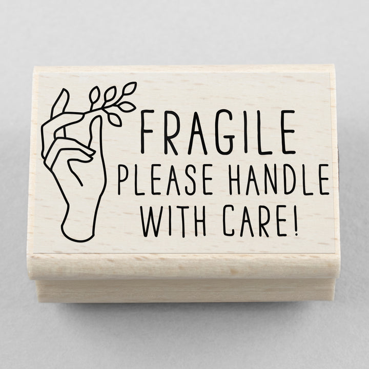 Stempel Fragile Please Handle With Care 50 x 30 mm