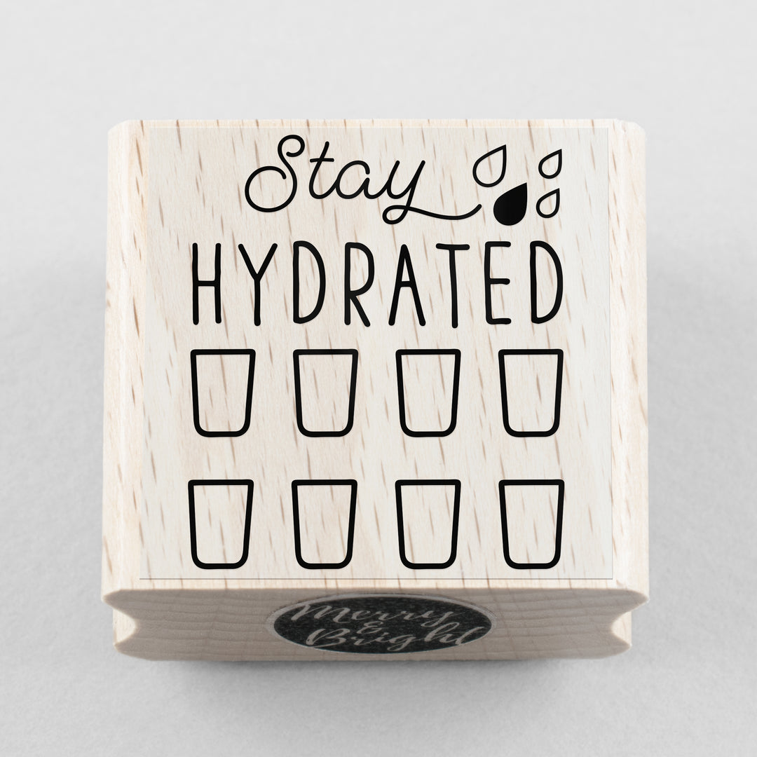 Stempel Stay Hydrated 35 x 35 mm