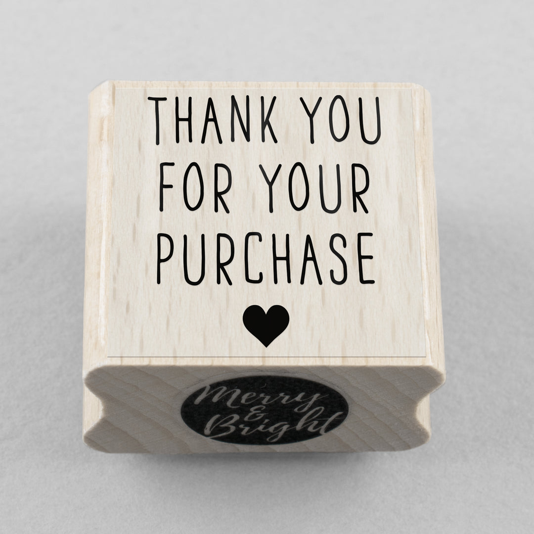 Stempel Thank You For Your Purchase 30 x 30 mm