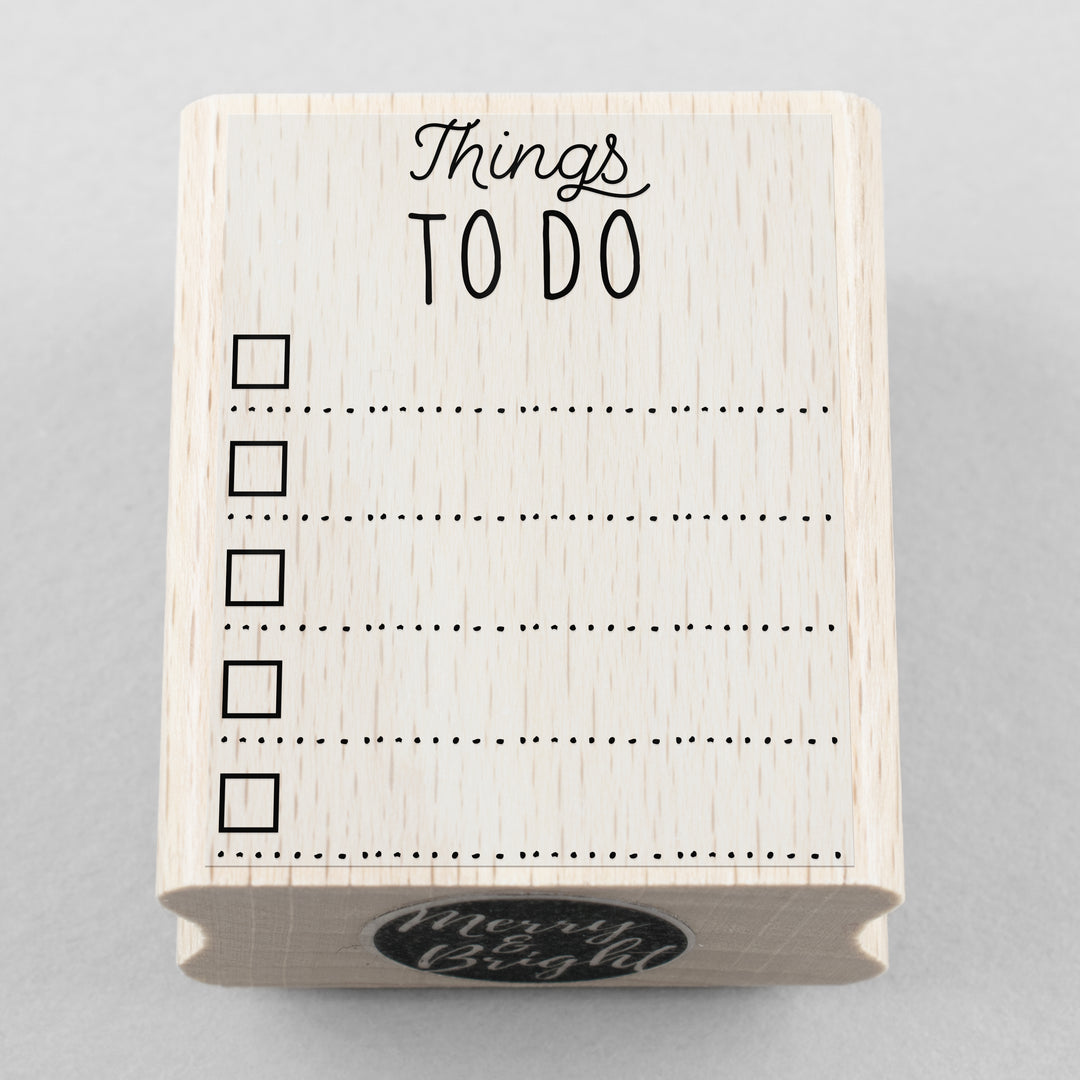 Stempel Things To Do 50 x 65 mm