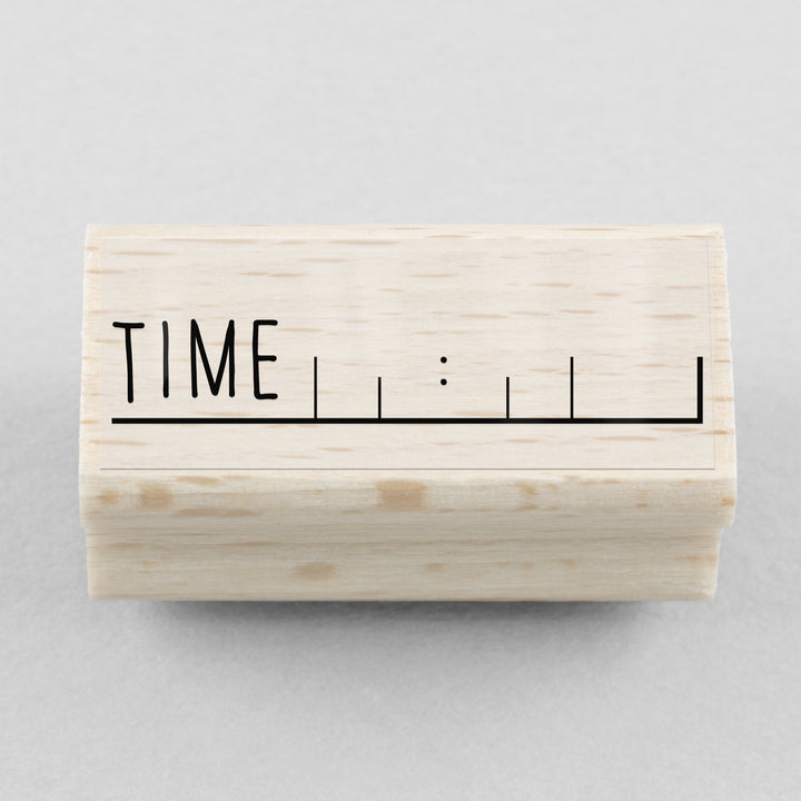 Rubber Stamp Time 40 x 10 mm