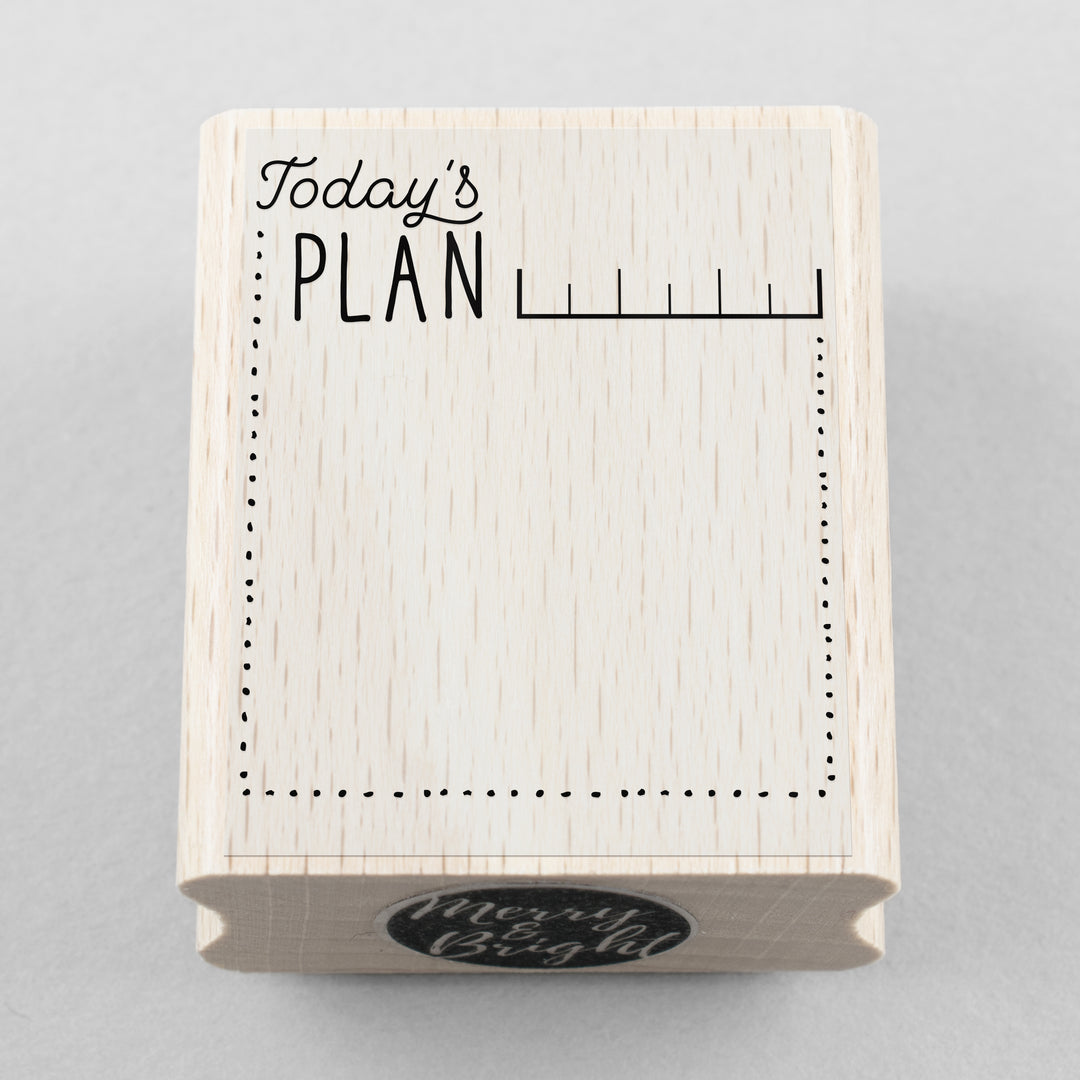 Rubber Stamp Todays Plan 45 x 55 mm