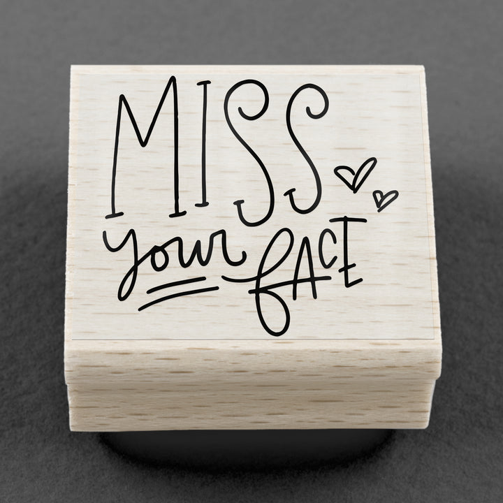Stempel Miss Your Face 40 x 35 mm