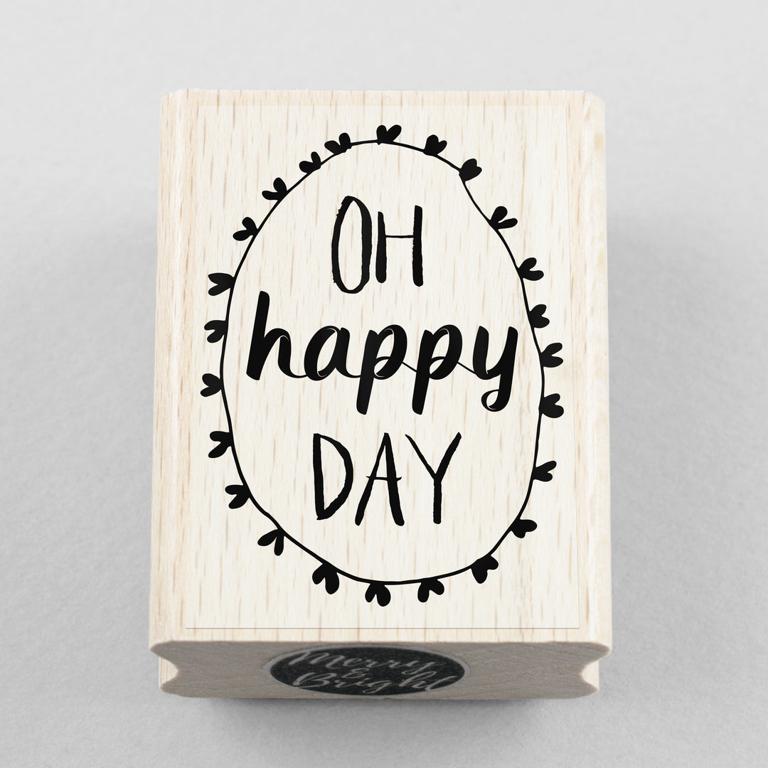 Stempel Oh Happy Day 35 x 50 mm