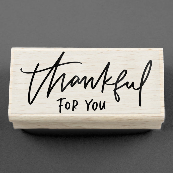 Stempel Thankful for you 70 x 35 mm