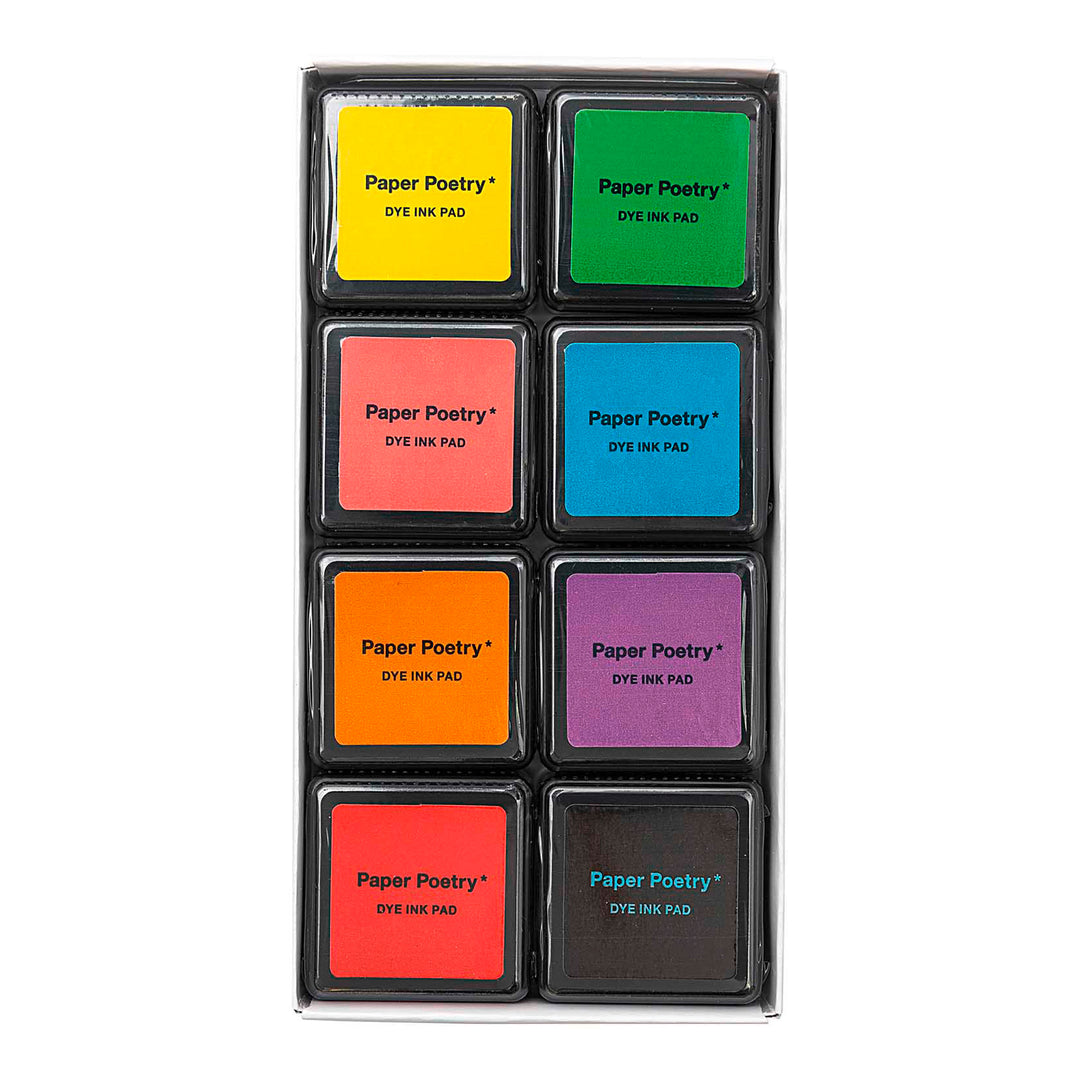 Tusche-Stempelkissen Set Essentials Mix 8 Farben