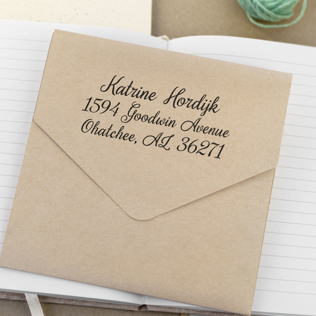 Textstempel mit Adresse in unterschiedlichen Größen Design 27