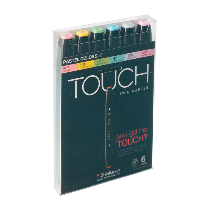 TOUCH TWIN Marker Pastel Colors 6 Stück